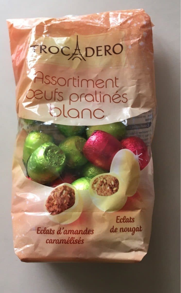 Trocadero Assortiment oeufs pralinés blanc packshot