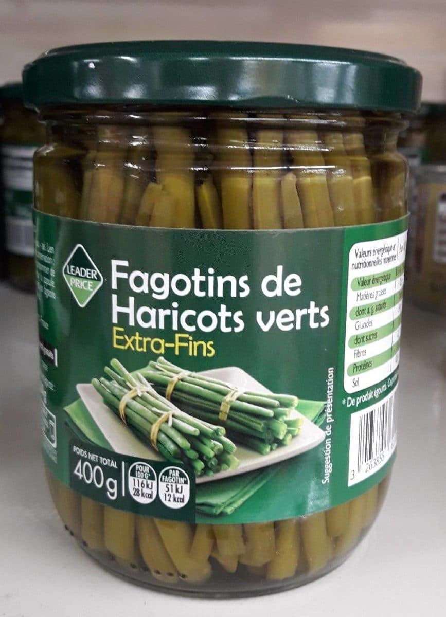 Leader Price Fagotins de haricots verts packshot