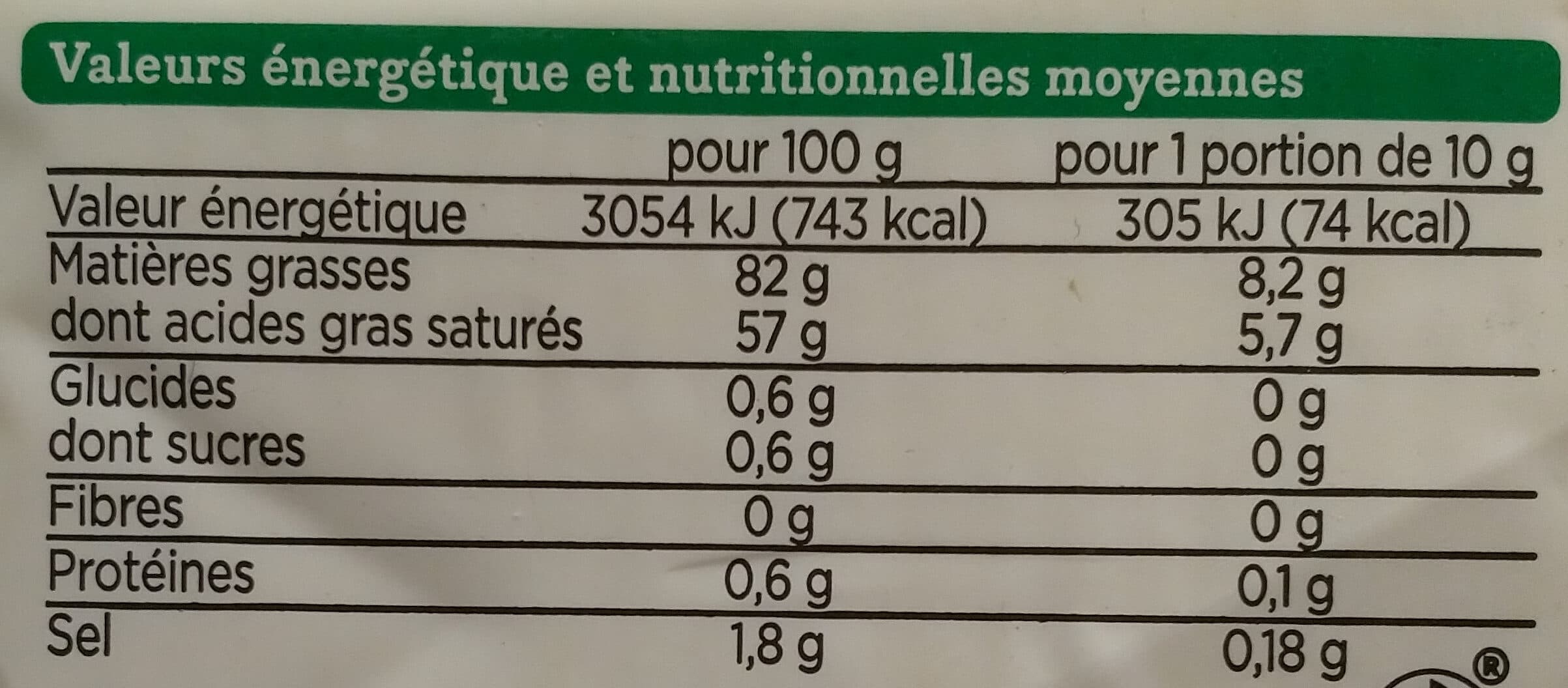 Franprix beurre moulé demi - sel bio packshot