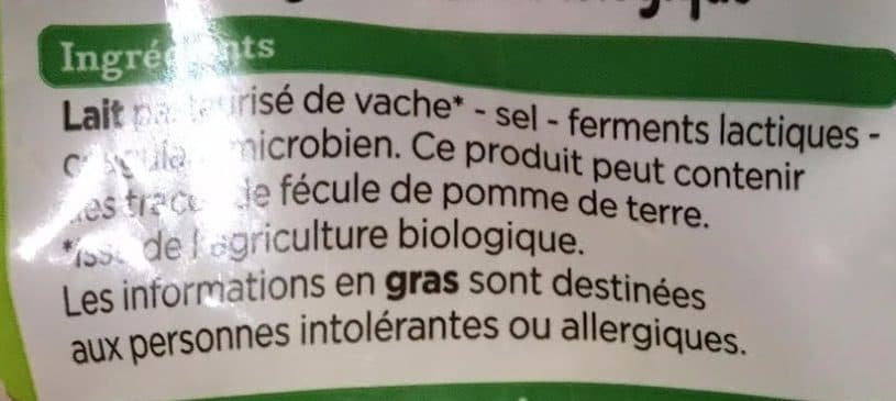 Franprix emmental râpé bio packshot
