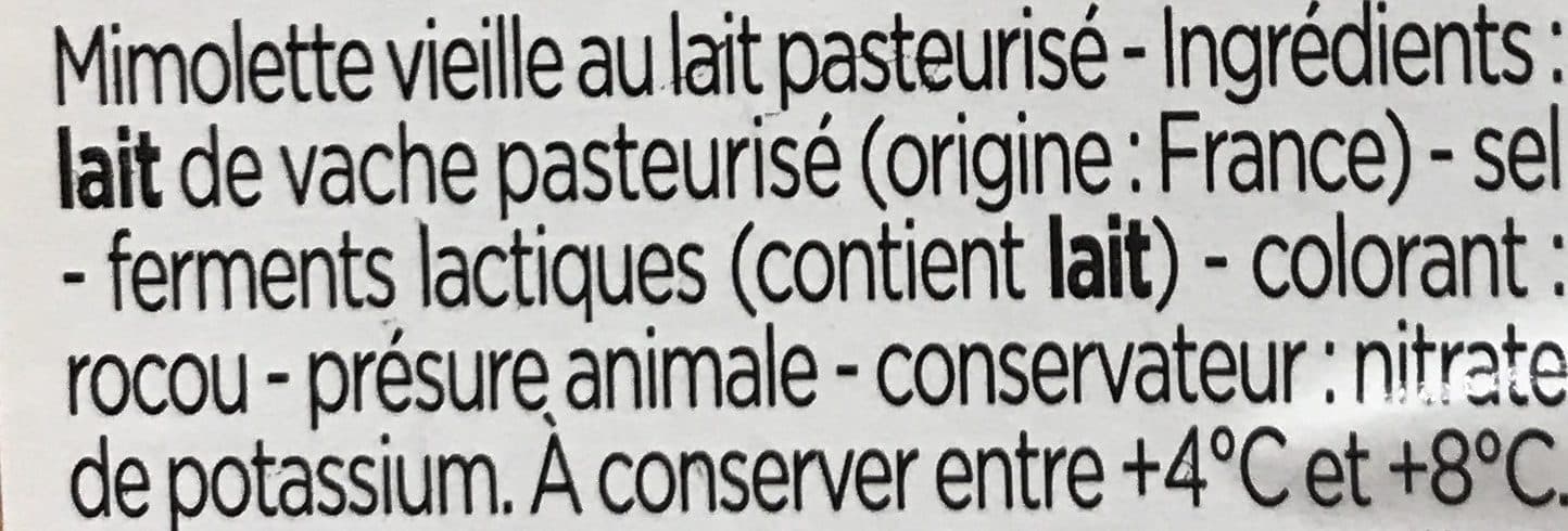 Franprix mimolette vieille affinée 12 mois packshot