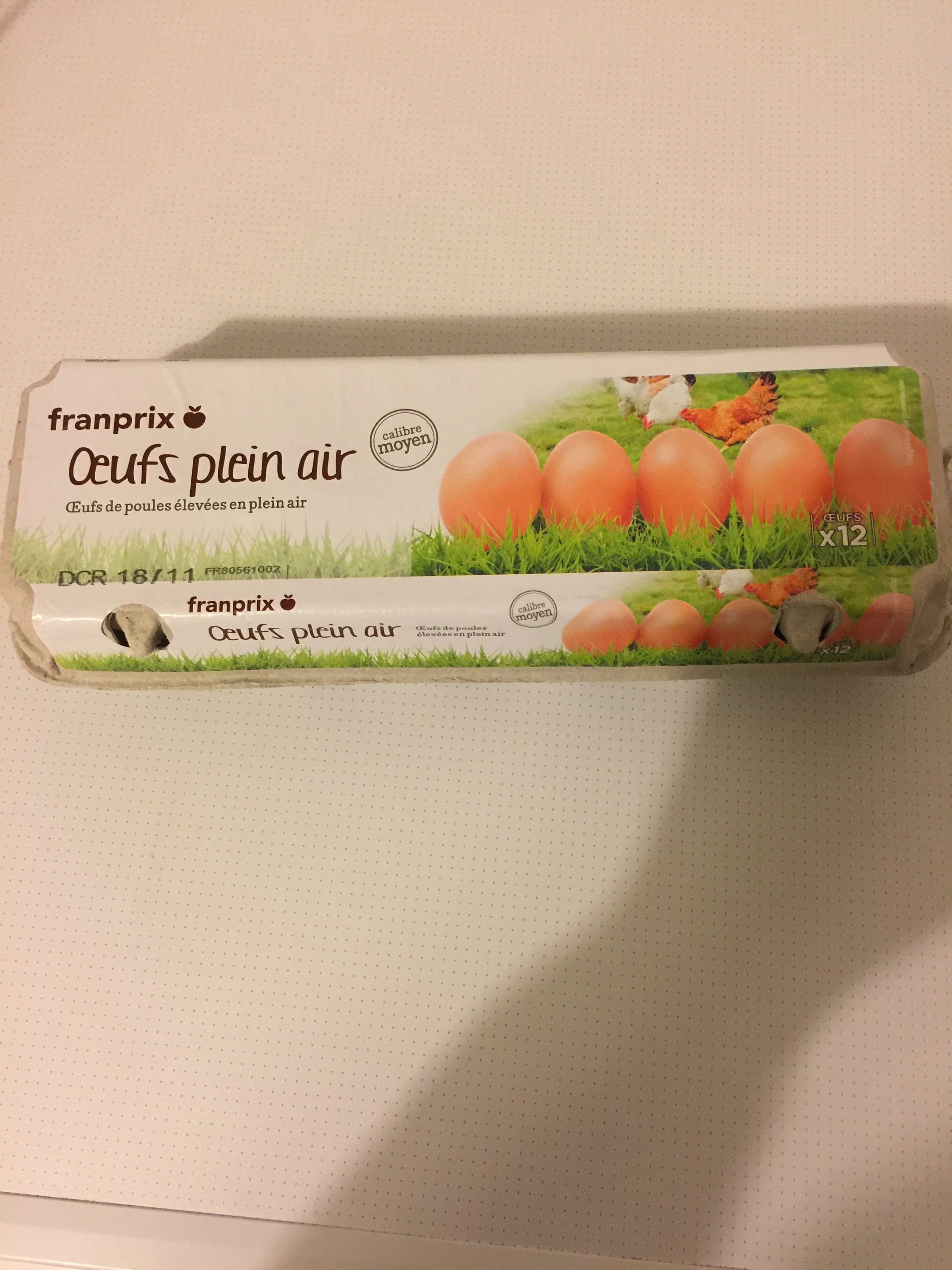 Franprix Œufs plein air packshot