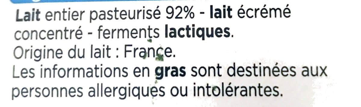 Franprix Yaourts au lait entier Nature packshot
