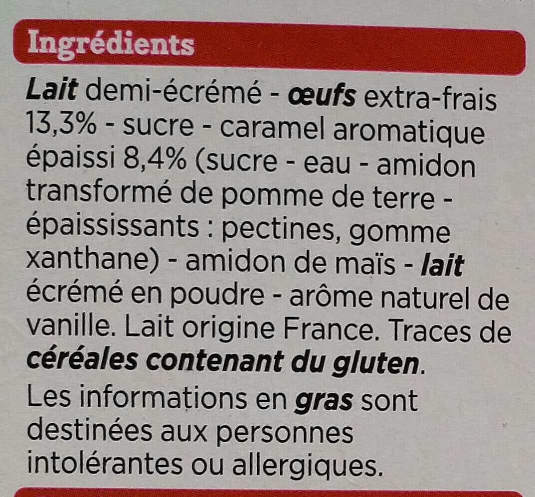 Franprix Crème Caramel aux Oeufs extra-frais packshot