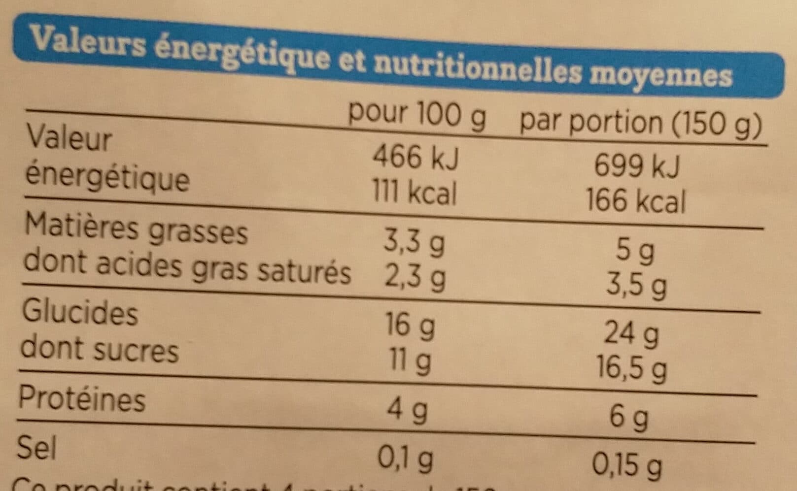 Franprix semoule lait nature packshot