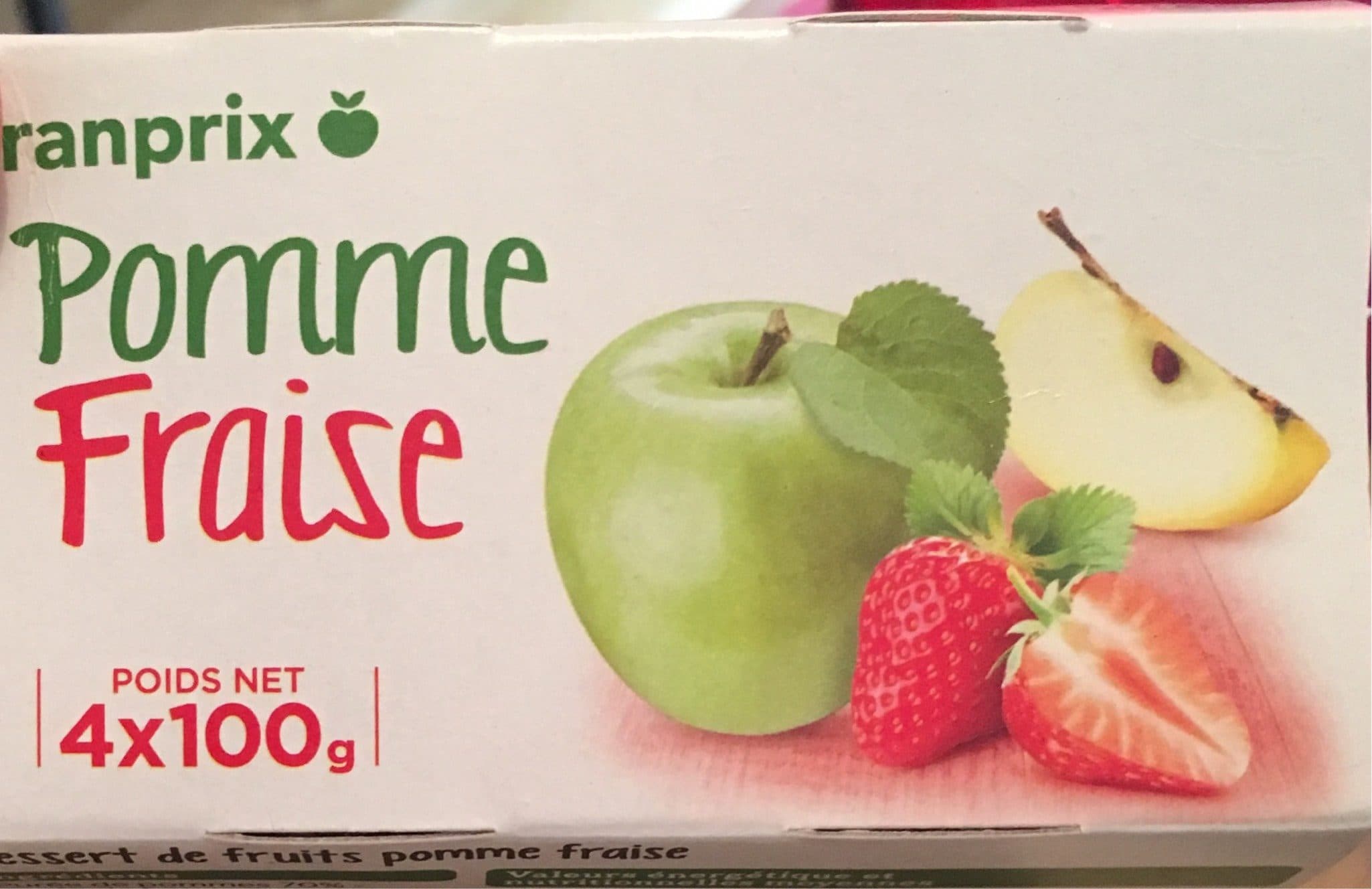 Franprix Compote Pomme Fraise packshot