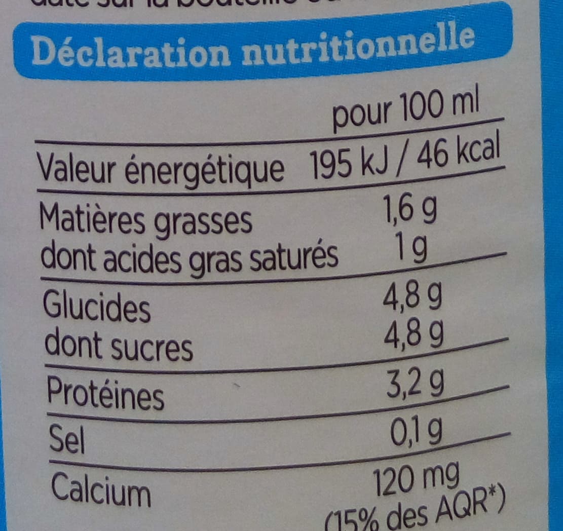 Franprix Lait frais demi-écrémé pasteurisé packshot