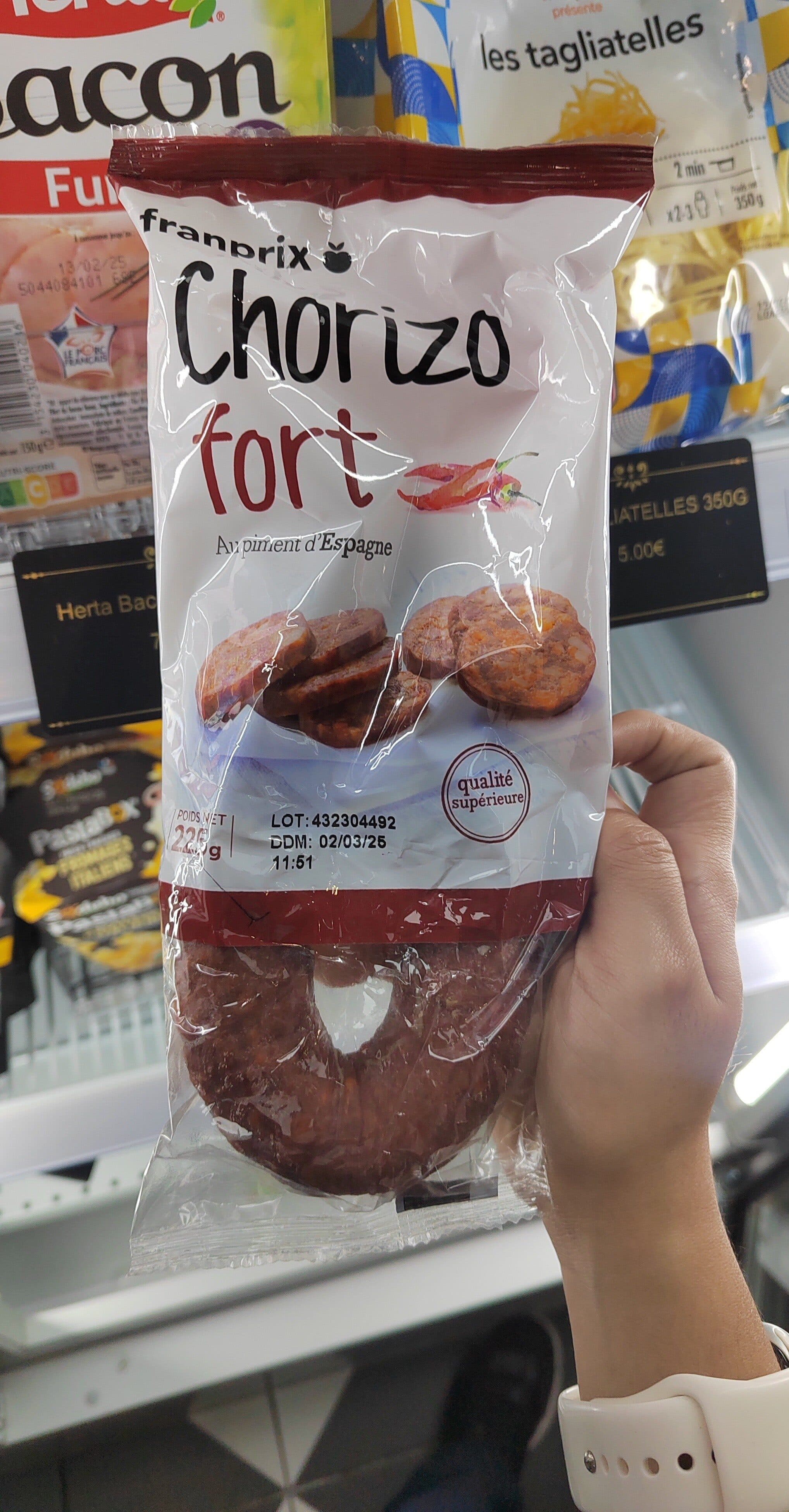 Franprix Chorizo superieur fort packshot