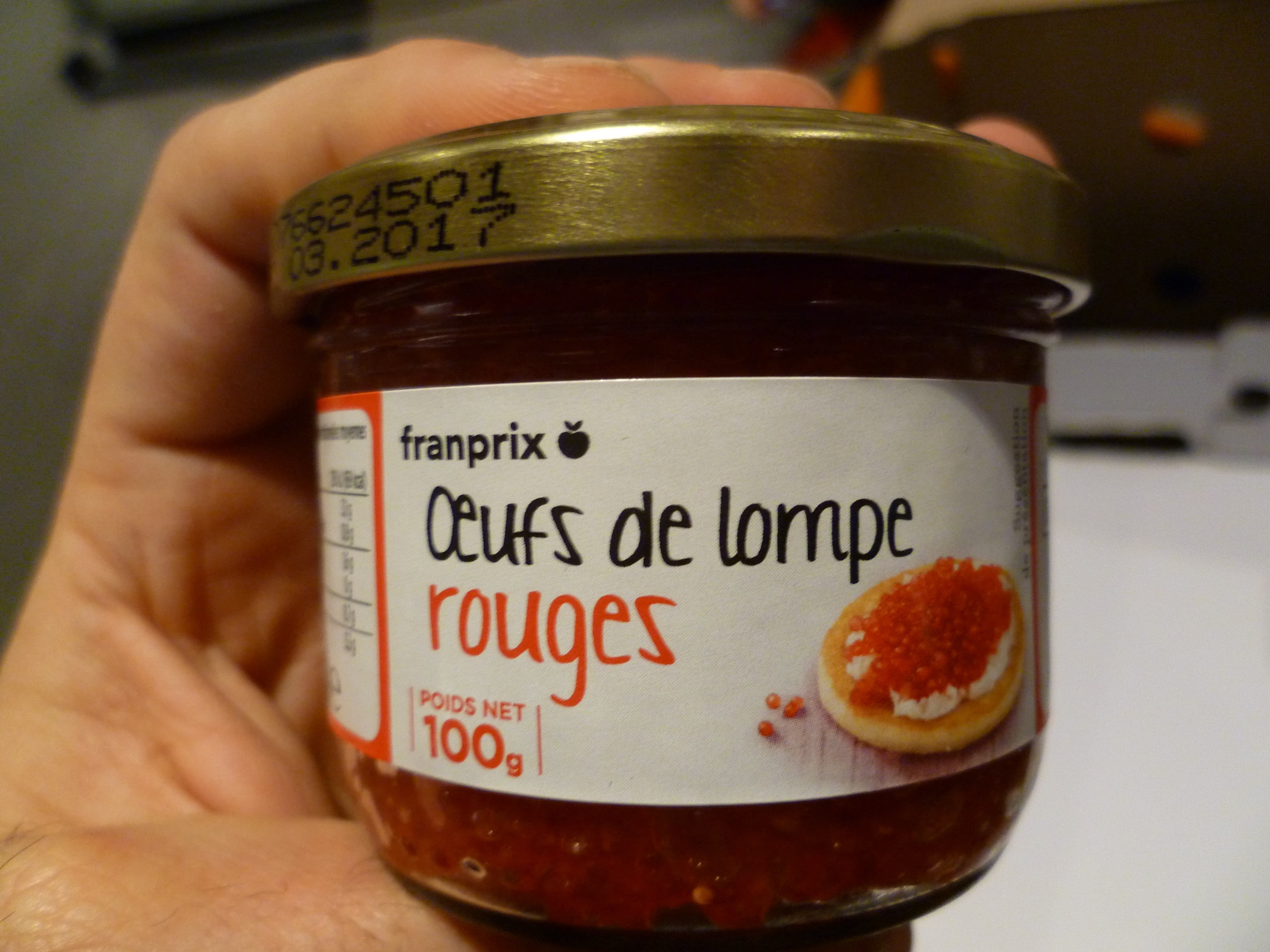 Franprix Œufs de Lompe Rouges packshot