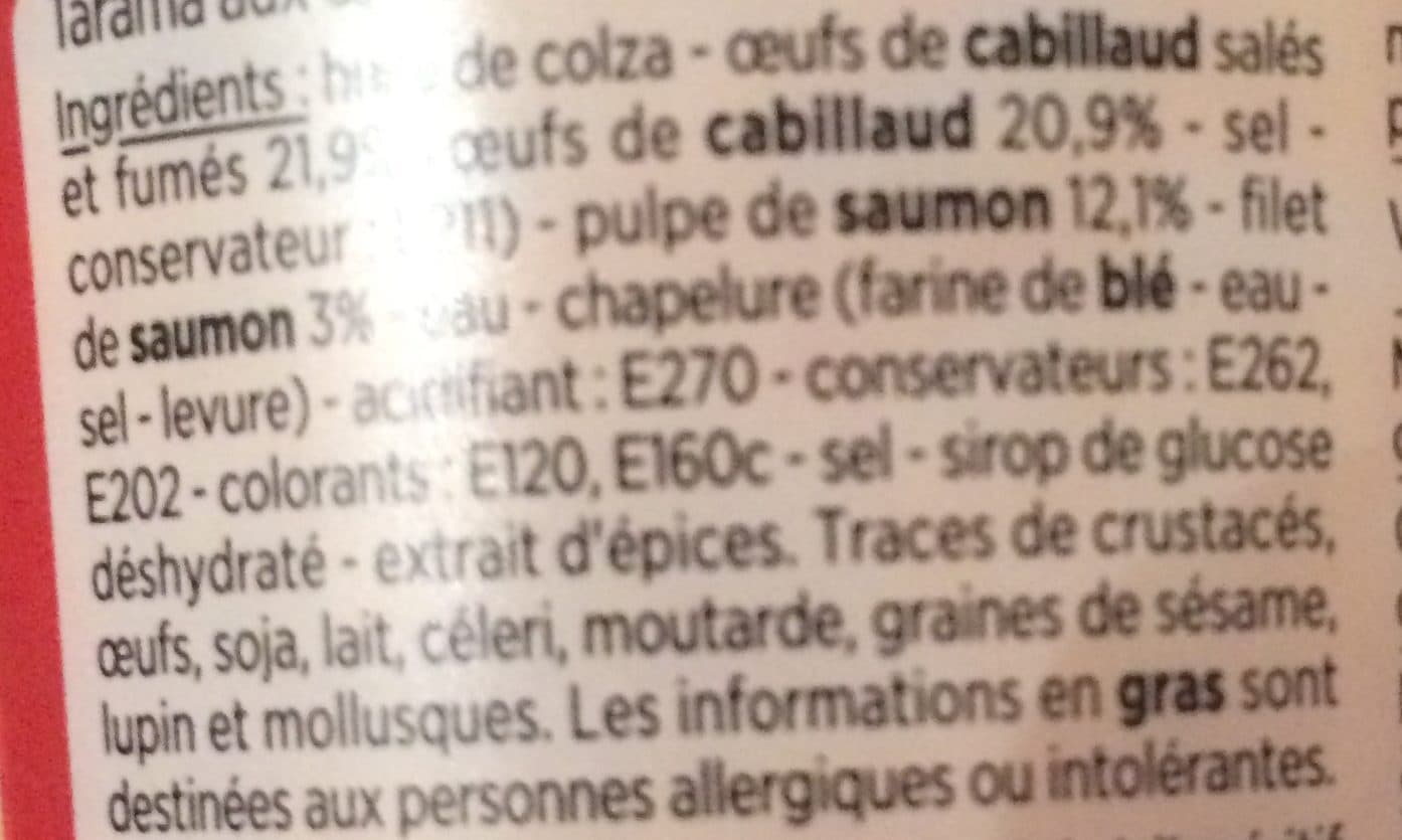 Franprix Tarama au saumon packshot