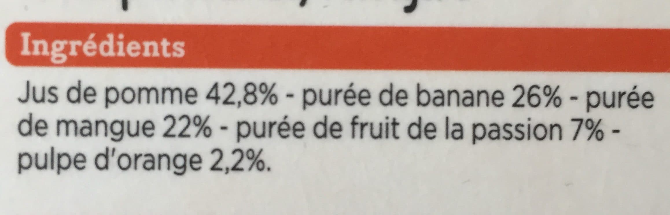 Franprix Smoothie Banane Mangue Passion packshot