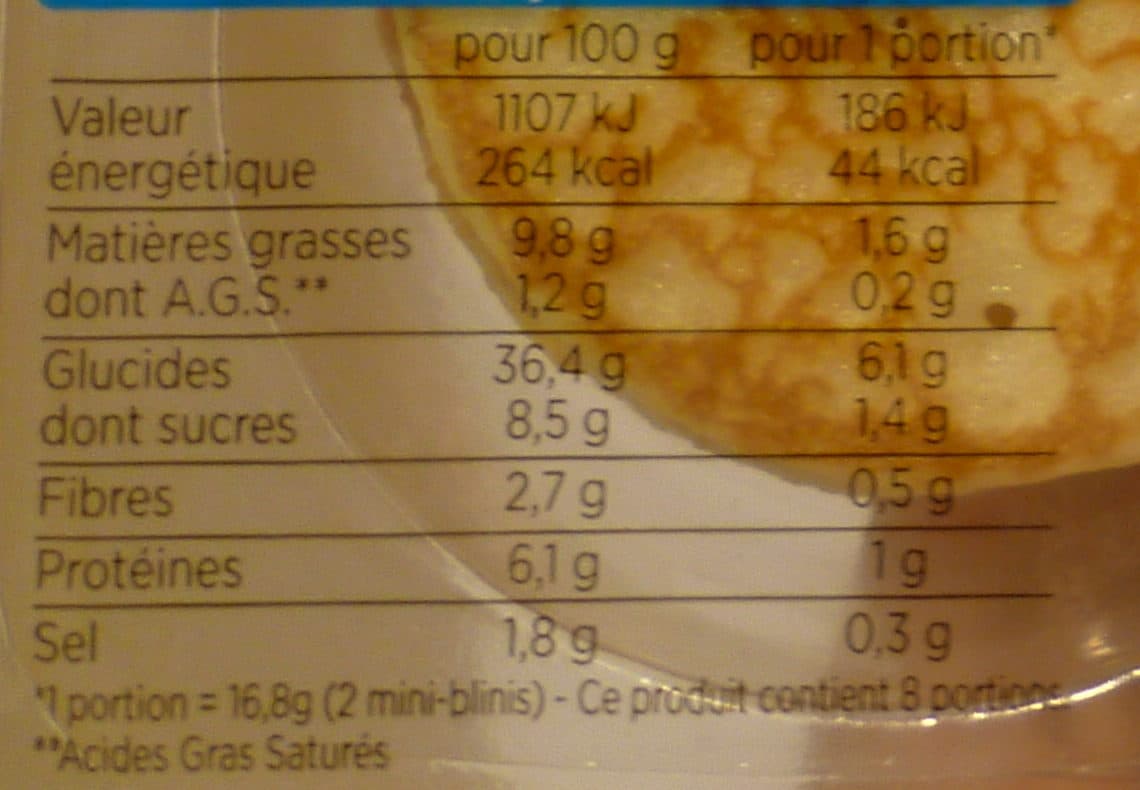Franprix Mini Blinis packshot