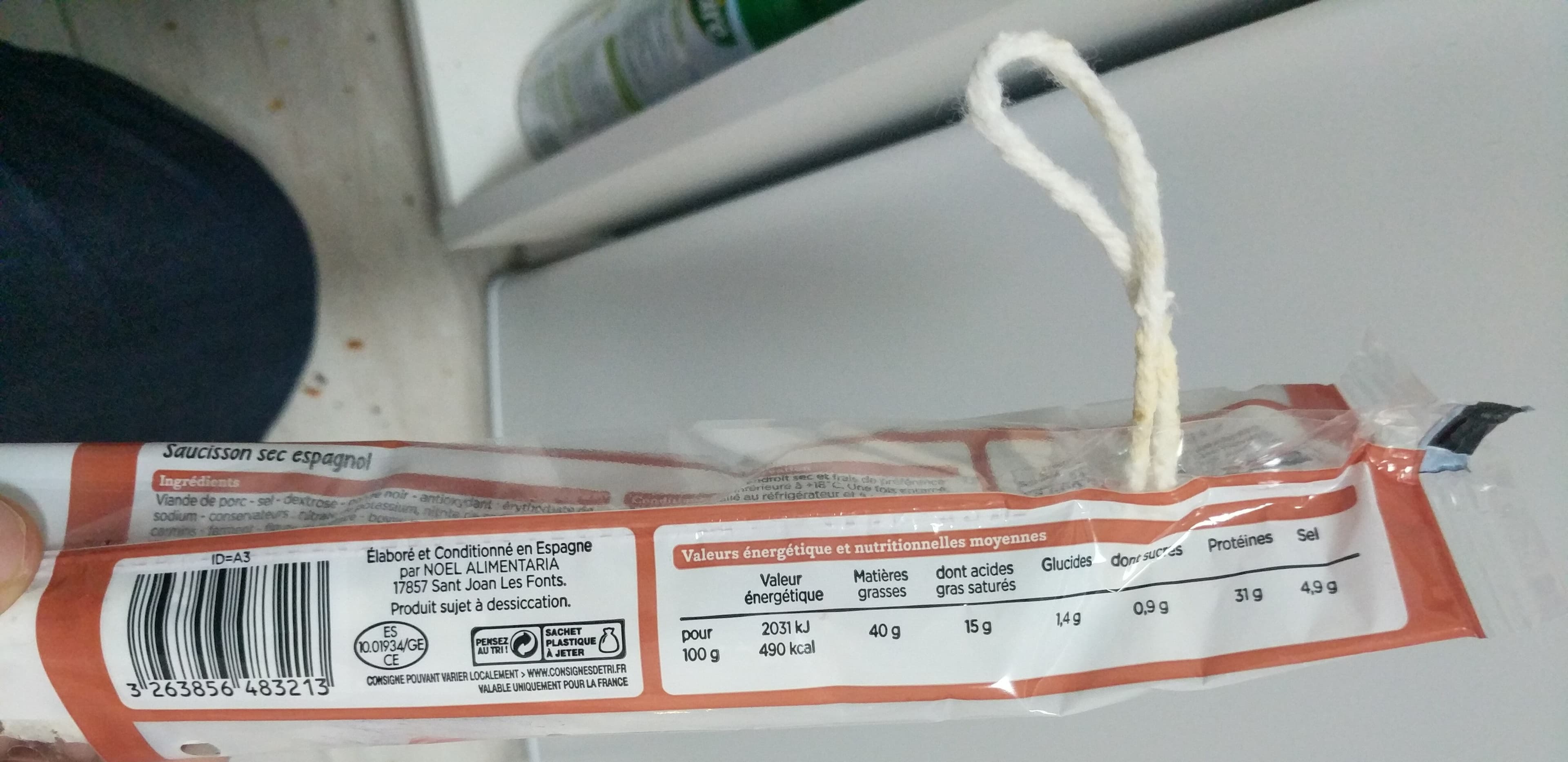 Franprix Fuet catalan packshot