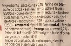 Franprix Pizza Aux Lardons Cuits Fumés Et Au Fromage De Chèvre packshot