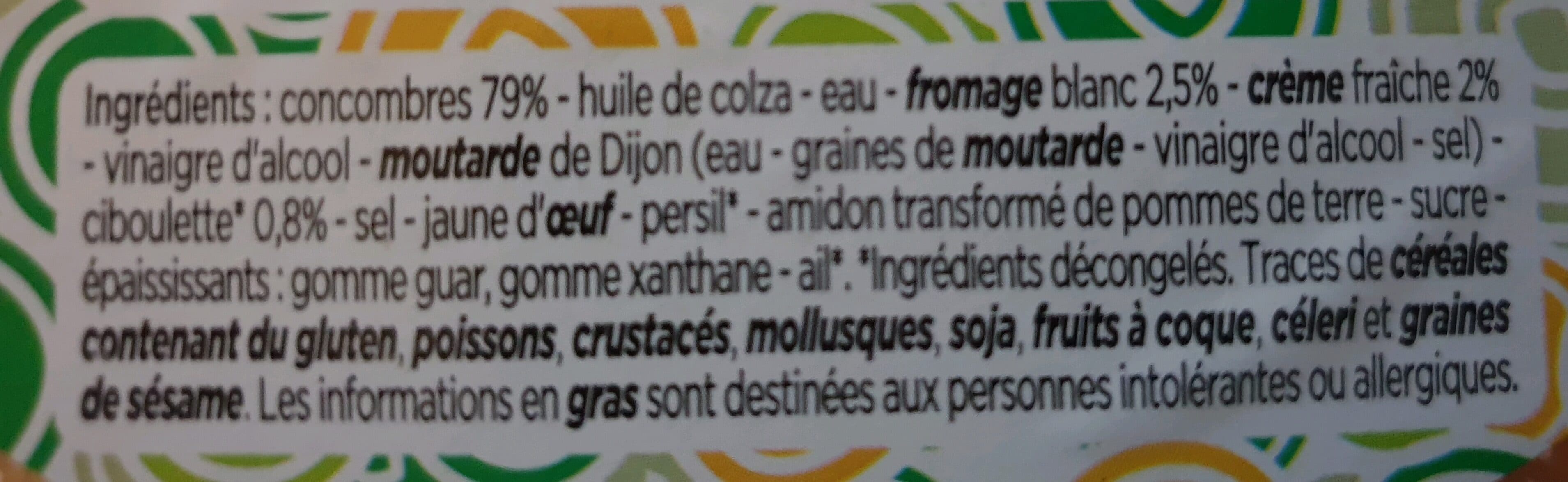 Franprix Concombres au fromage blanc packshot