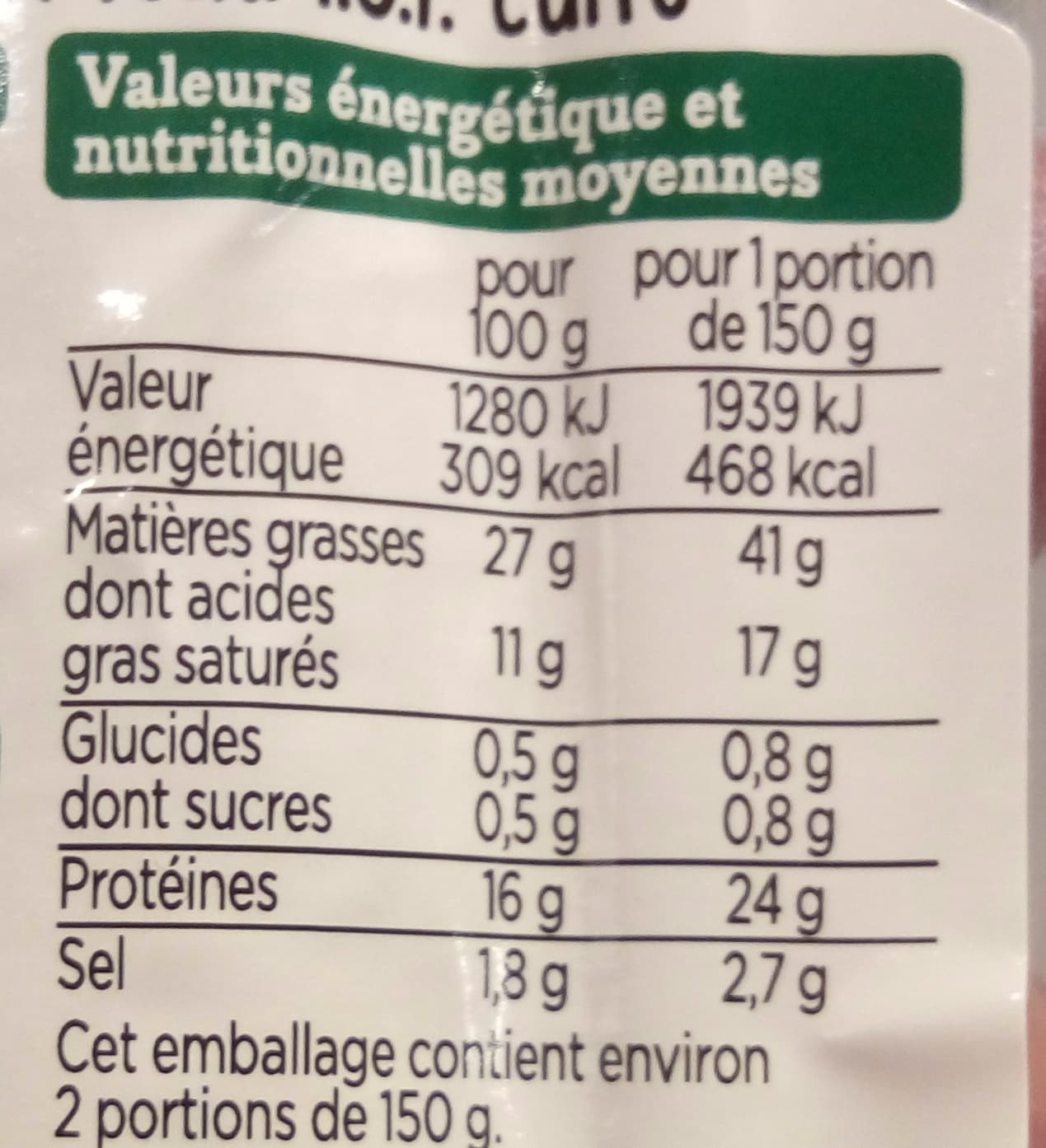 Franprix saucisse de Morteau packshot