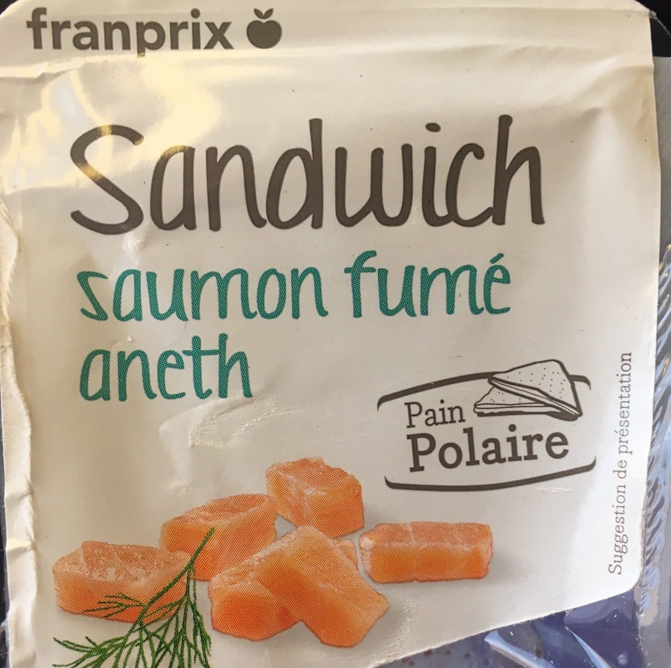 Franprix Sandwich saumon aneth packshot