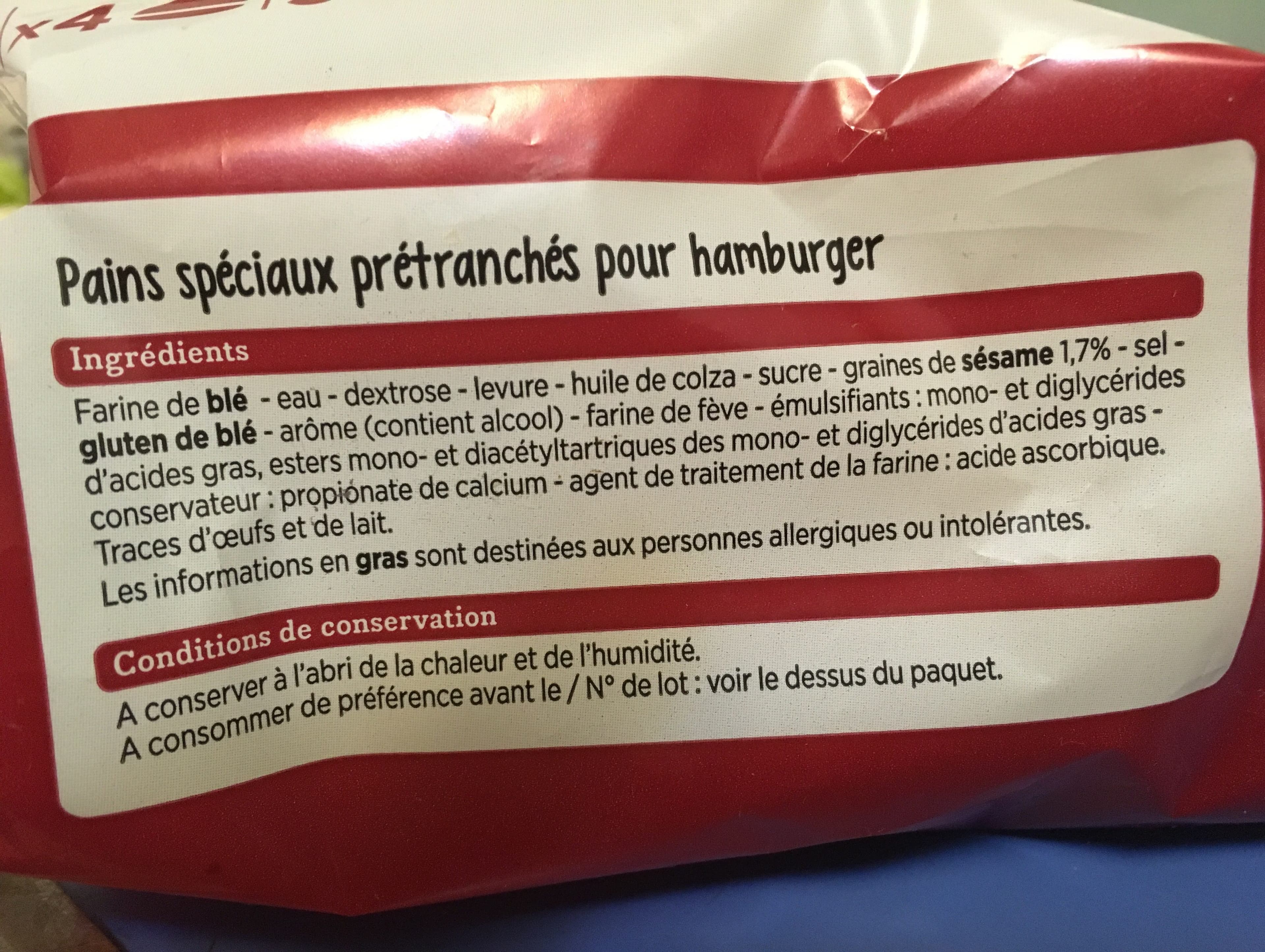 Franprix Pains hamburger, maxi burger x4 packshot