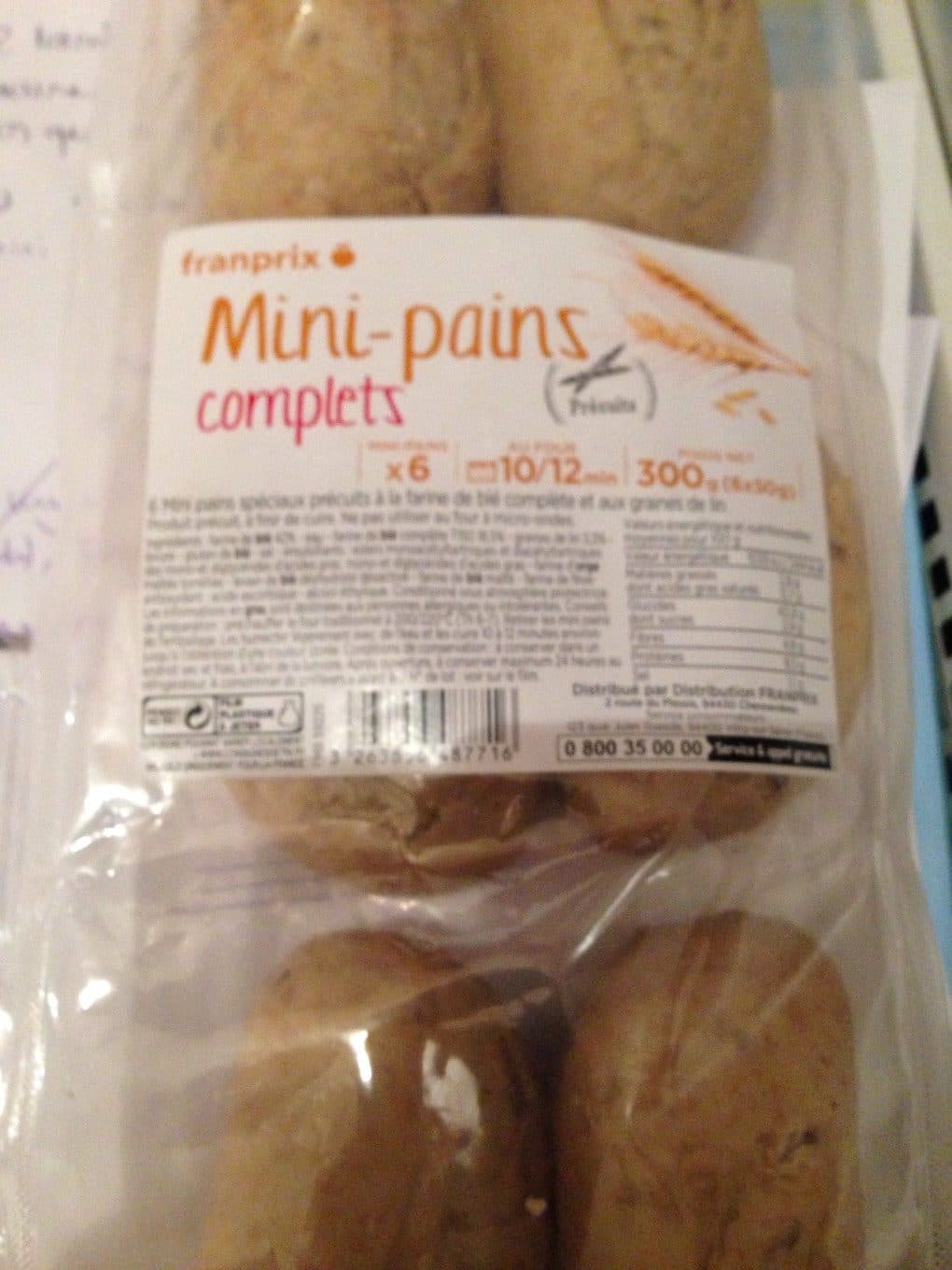 Franprix Mini pains complets packshot
