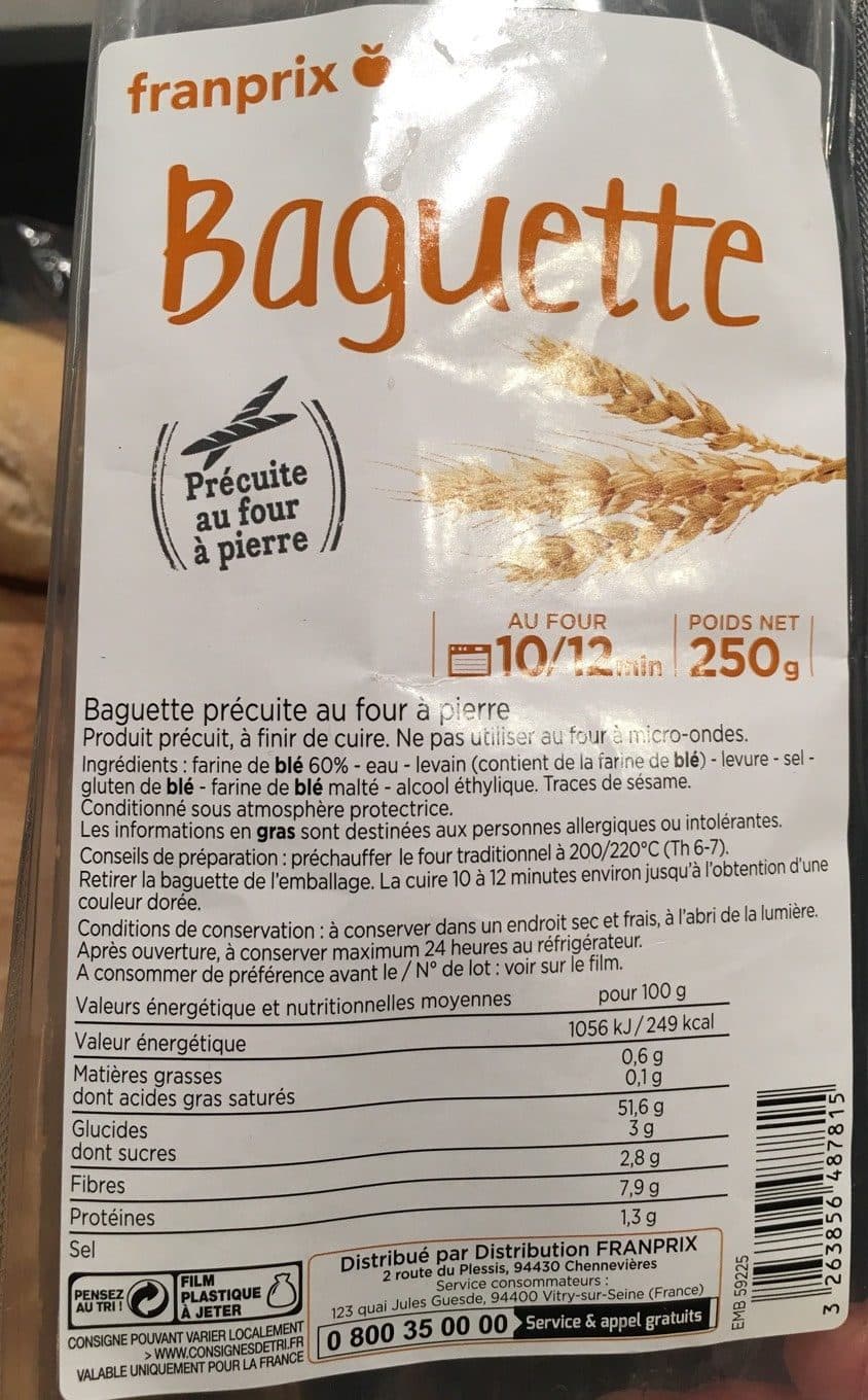 Franprix Baguette packshot