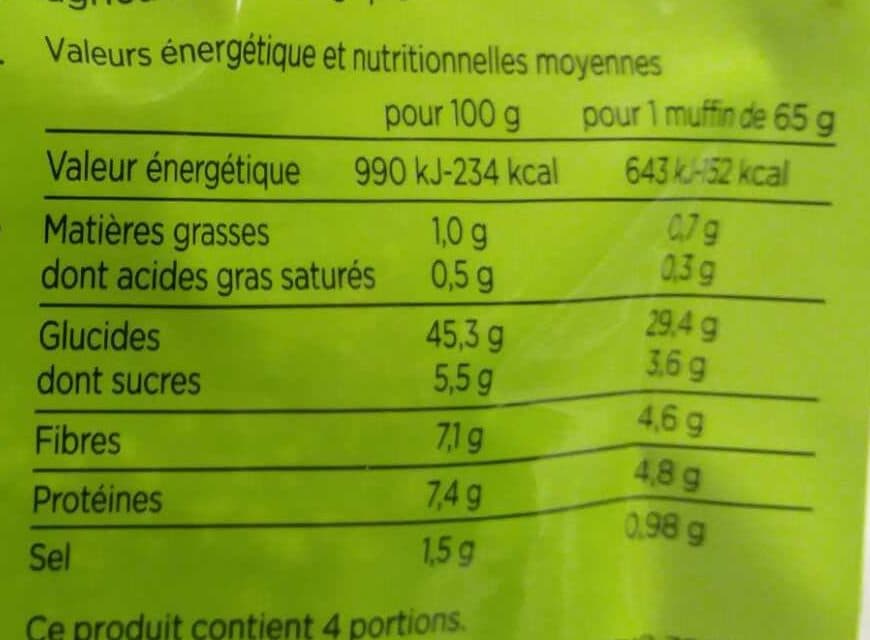 Franprix Muffins au Seigle et au Blé Bio packshot