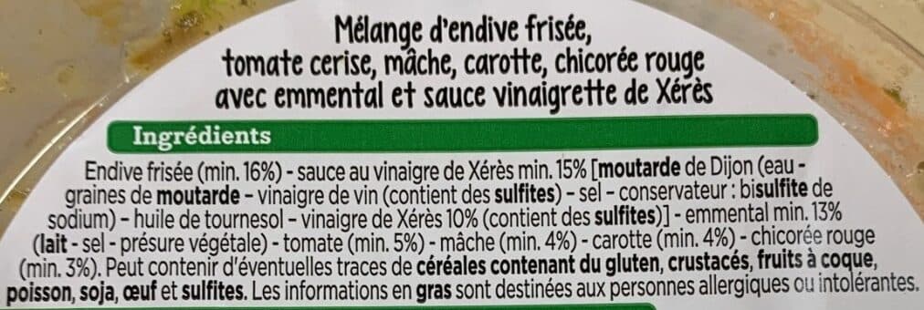 Franprix Salade mélangée à l'emmental packshot