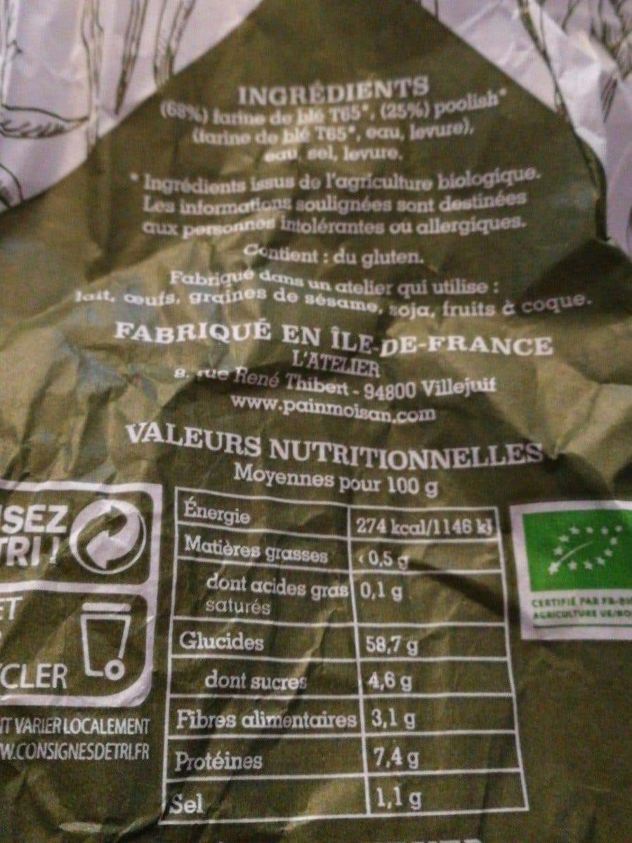 Monoprix Flûte bio Monoprix packshot
