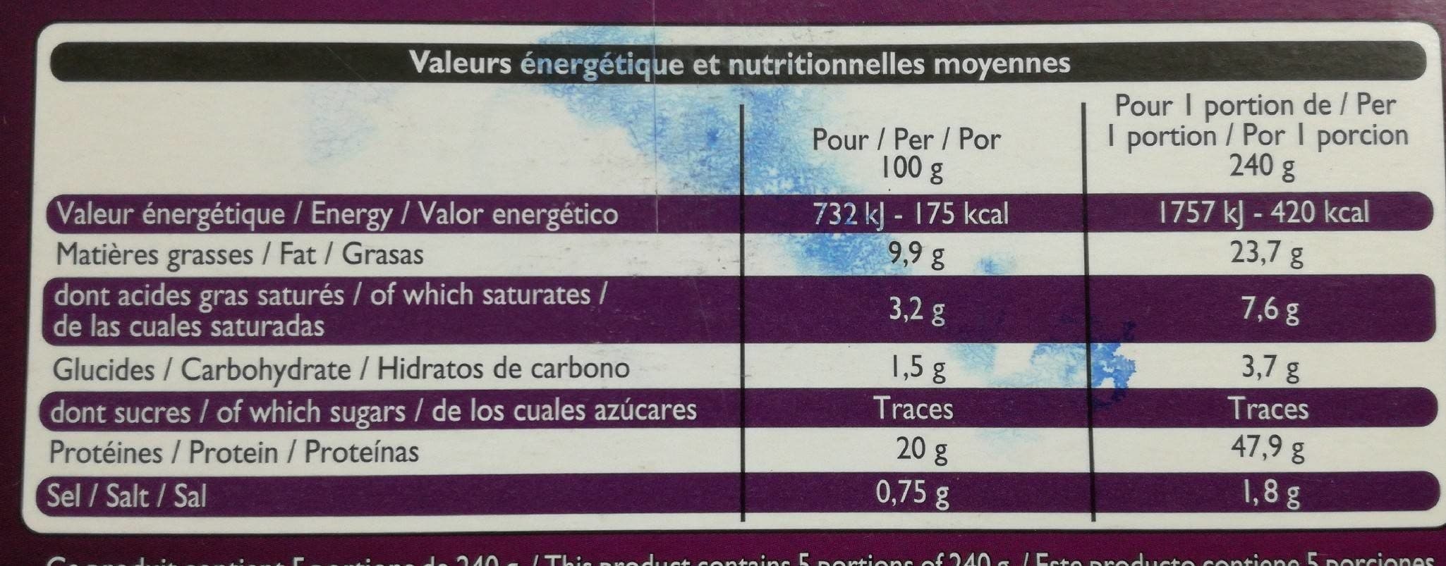 Leader Price Pintade farcie au marrons et champignons packshot