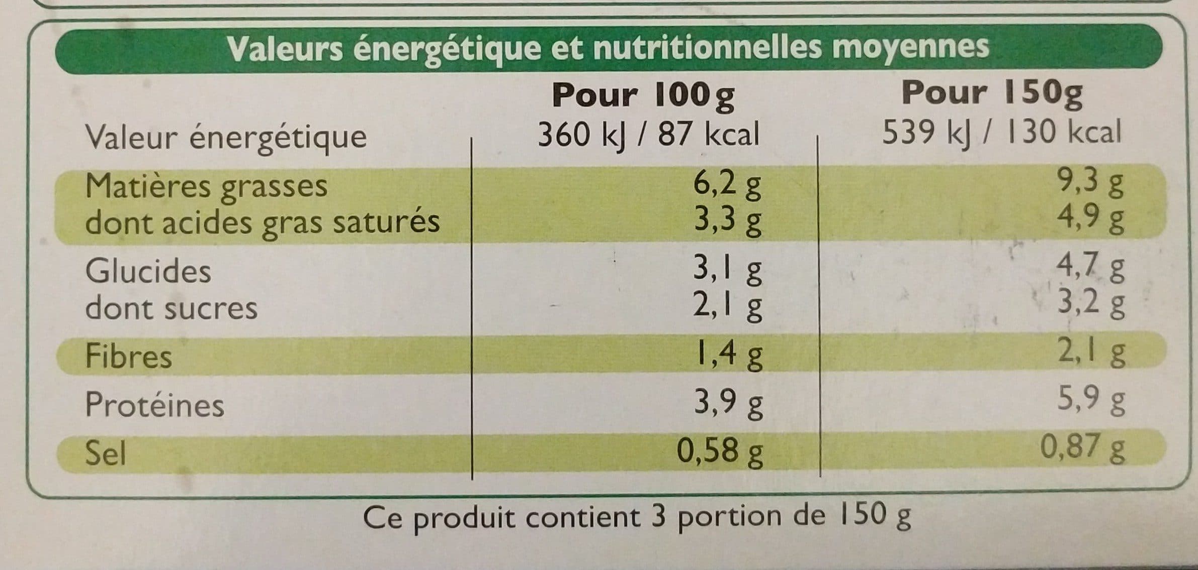 Leader Price Gratin chou-fleur packshot