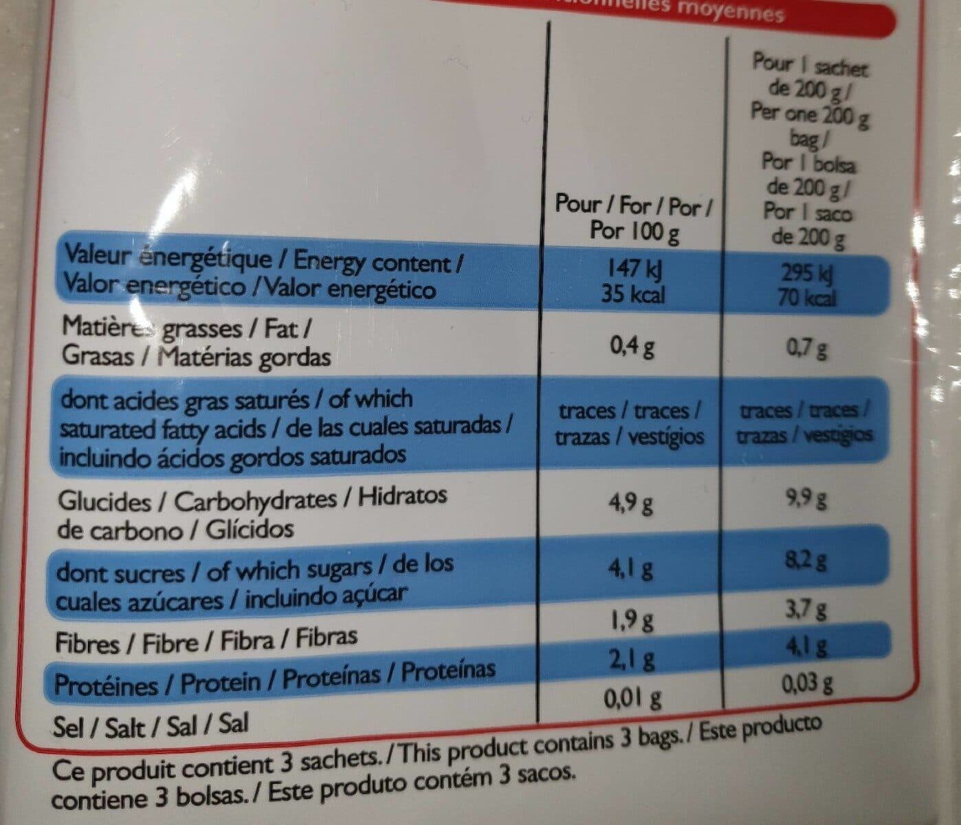 Leader Price Mes Légumes vapeur nature packshot