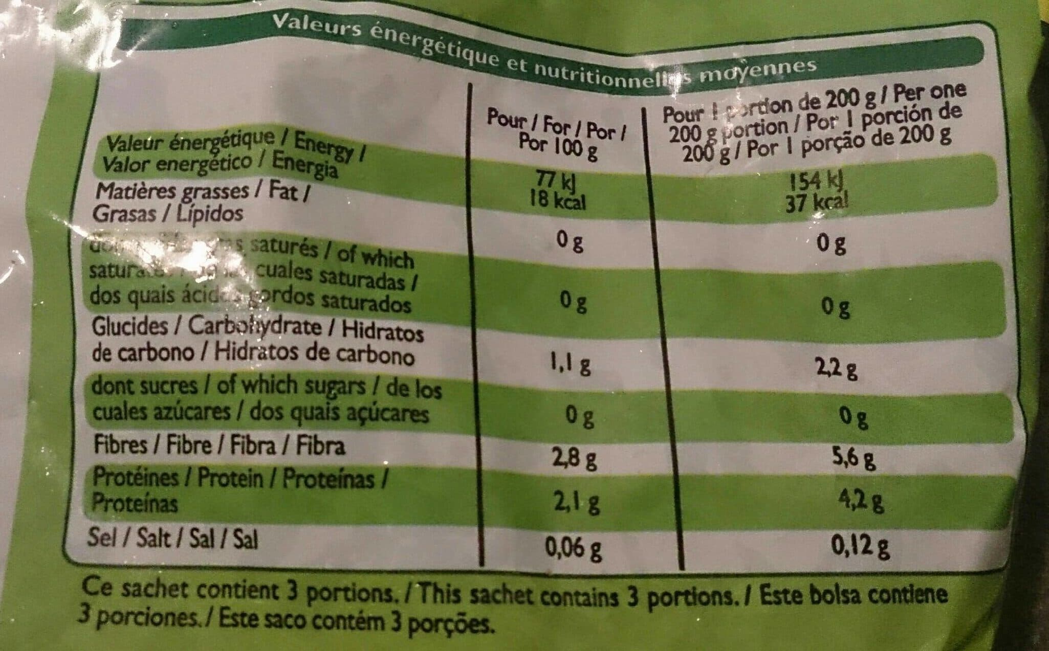 Leader Price Feuilles d'épinards packshot