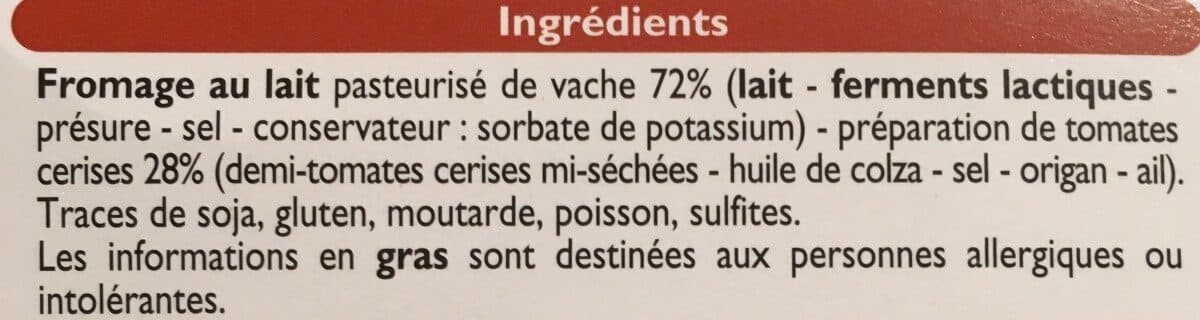 Leader Price Fromage Frais Tomate packshot
