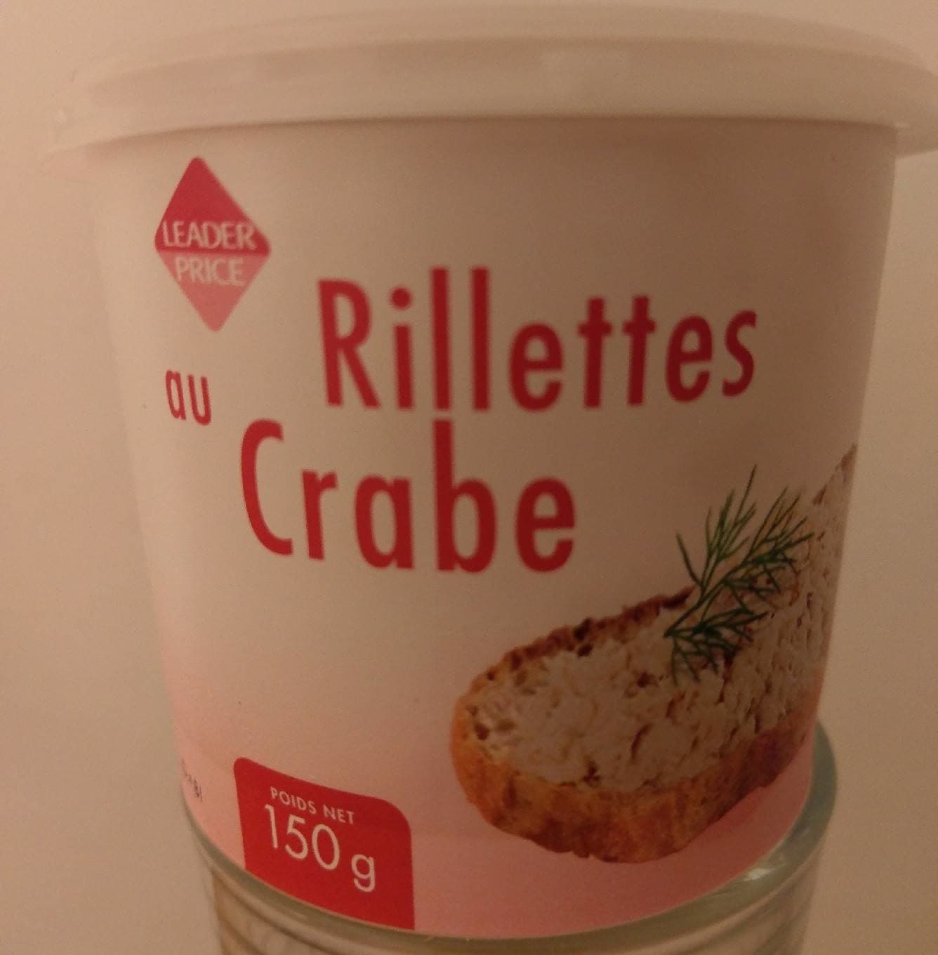 Leader Price Rillettes au crabe packshot