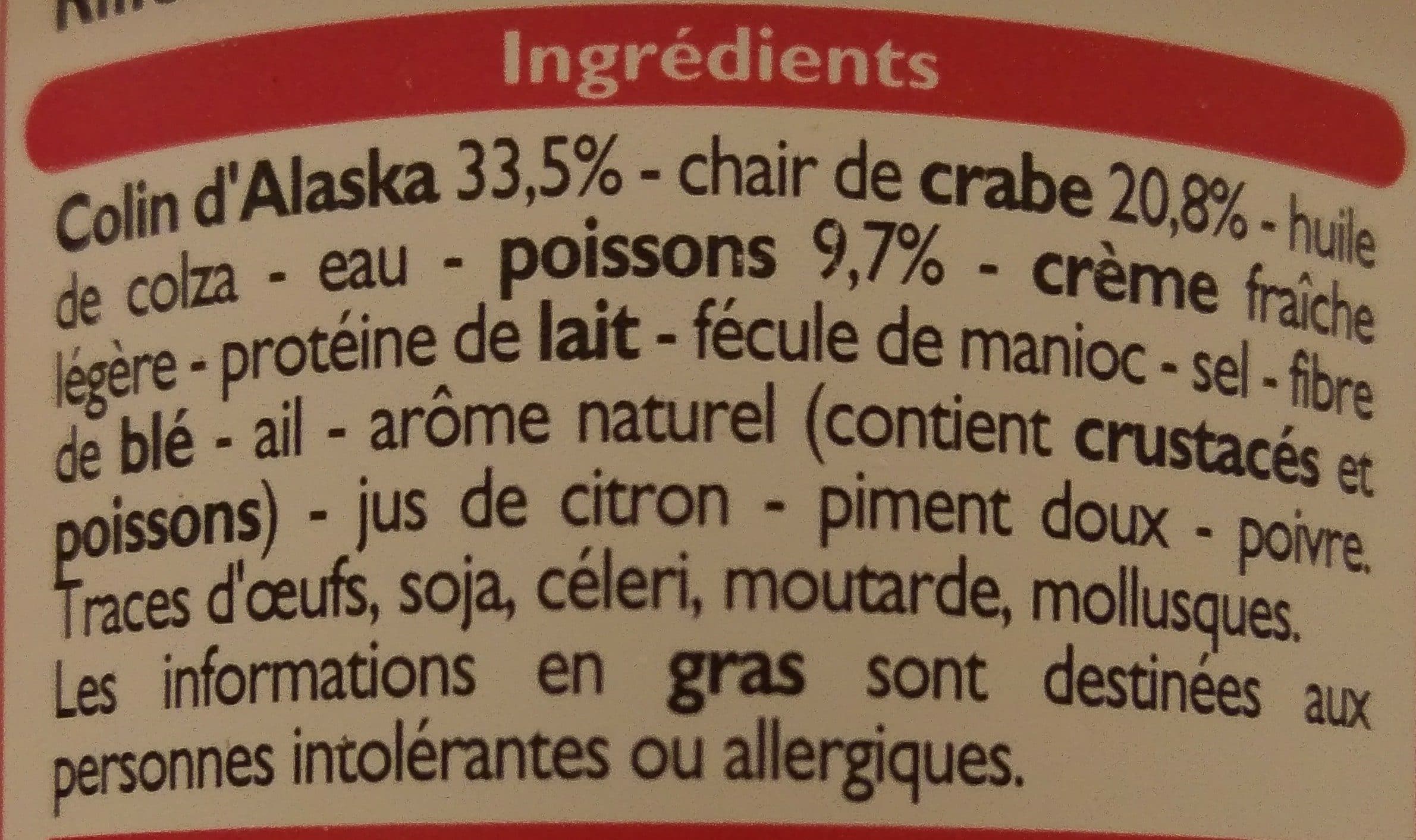 Leader Price Rillettes au crabe packshot