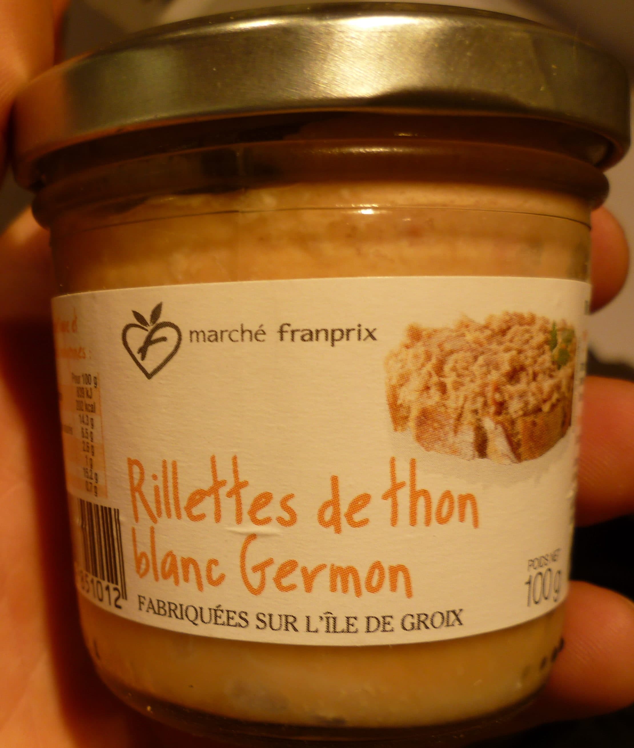Marché Franprix Rillettes de Thon Blanc Germon packshot