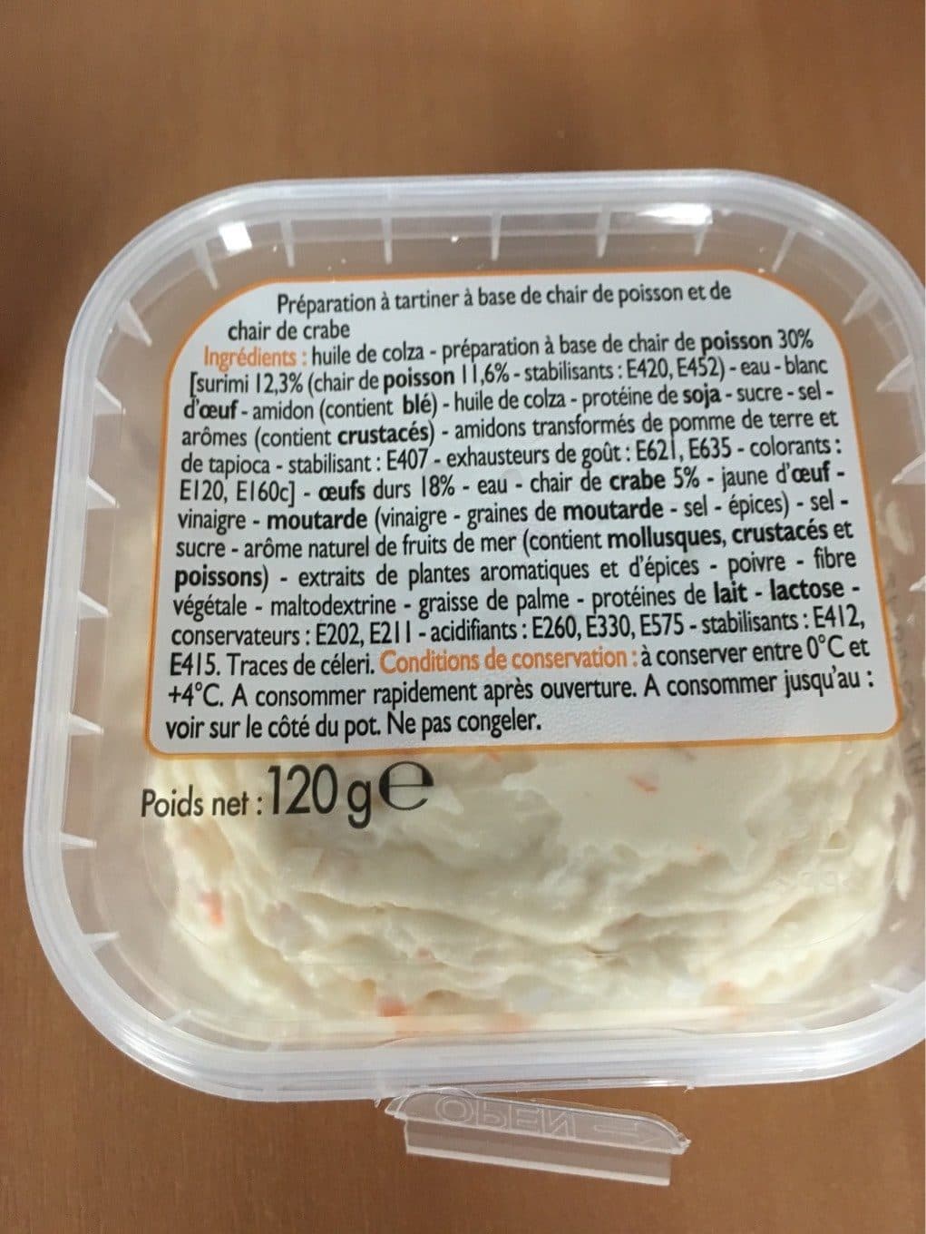 Leader Price Tartinable de la Mer Surimi packshot