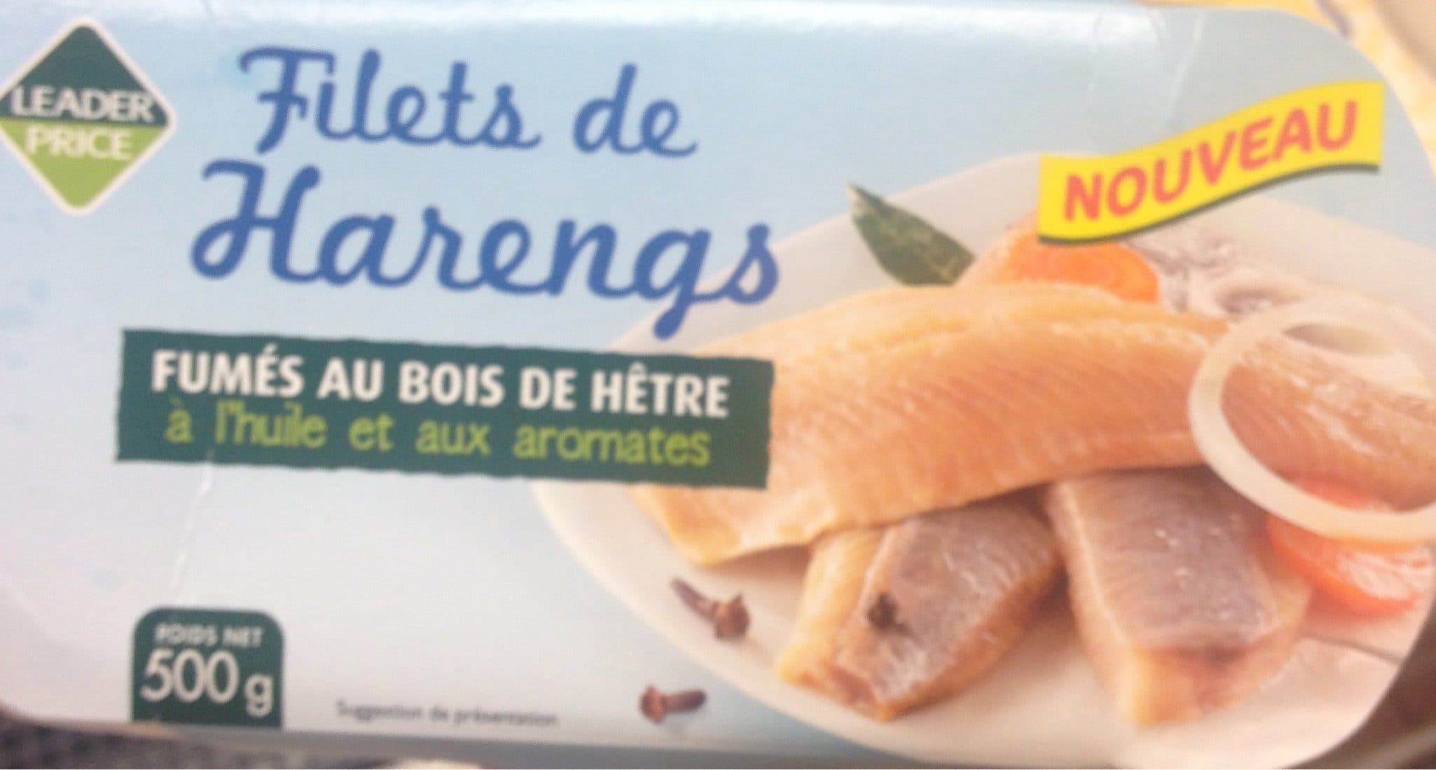 Leader Price Filets de harengs fumés packshot