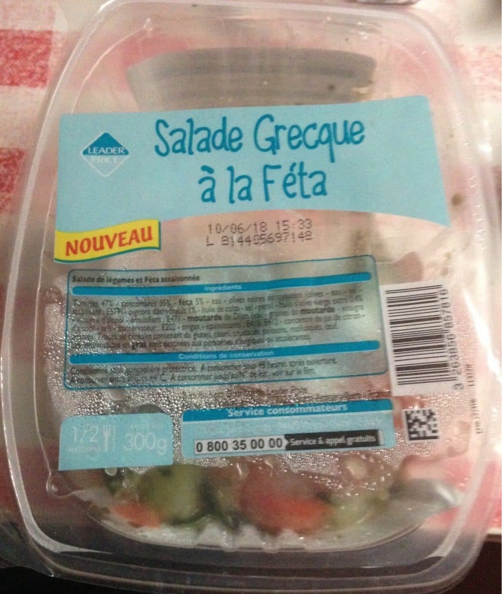 Leader Price Salade grecque à la féta packshot