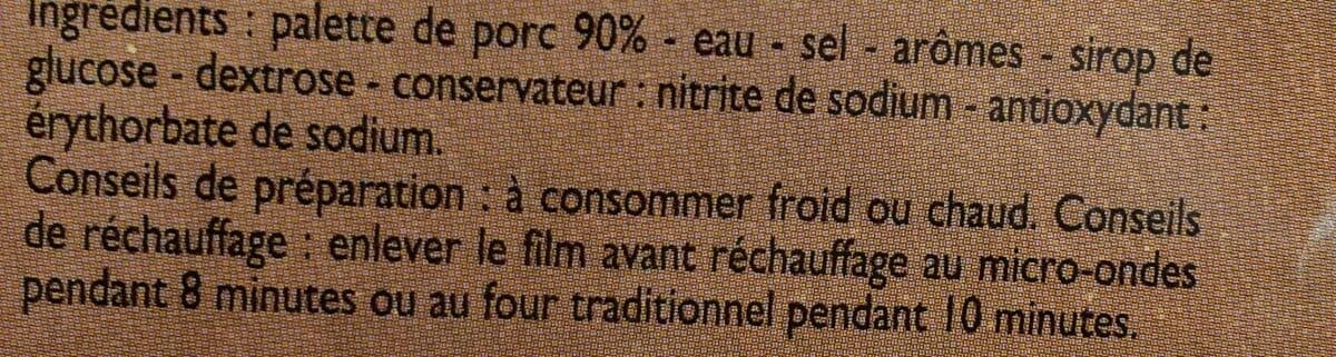 Leader Price Palette de porc cuite packshot