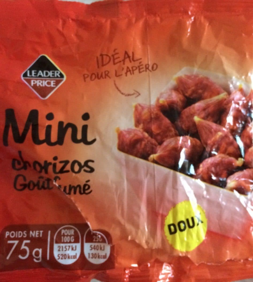 Leader Price Chorizo Espagnol packshot