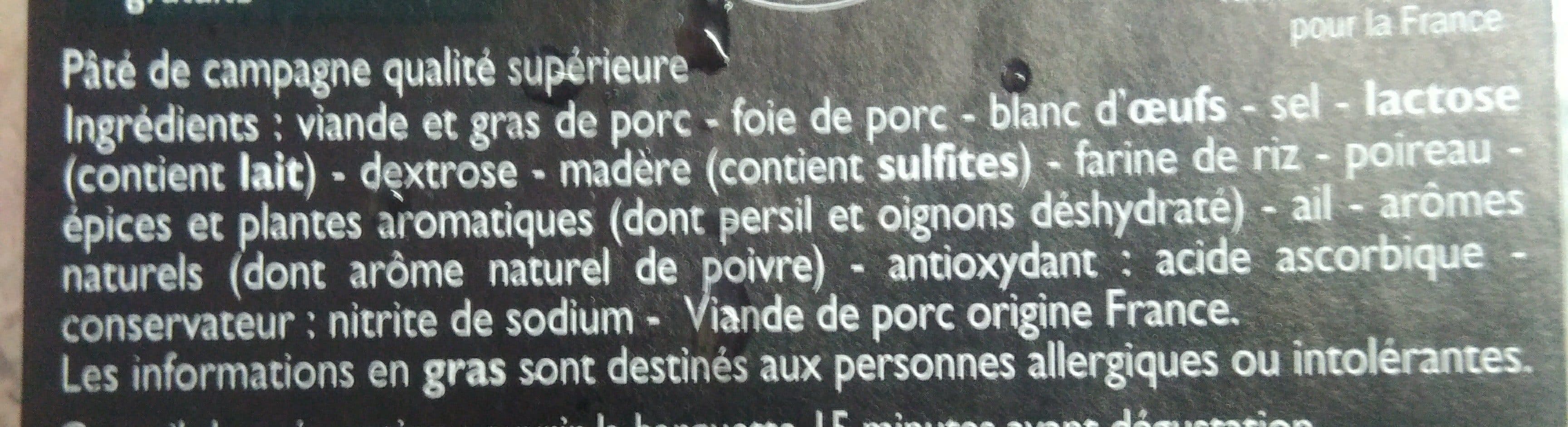 Leader Price Pâté de campagne à l'ancienne packshot