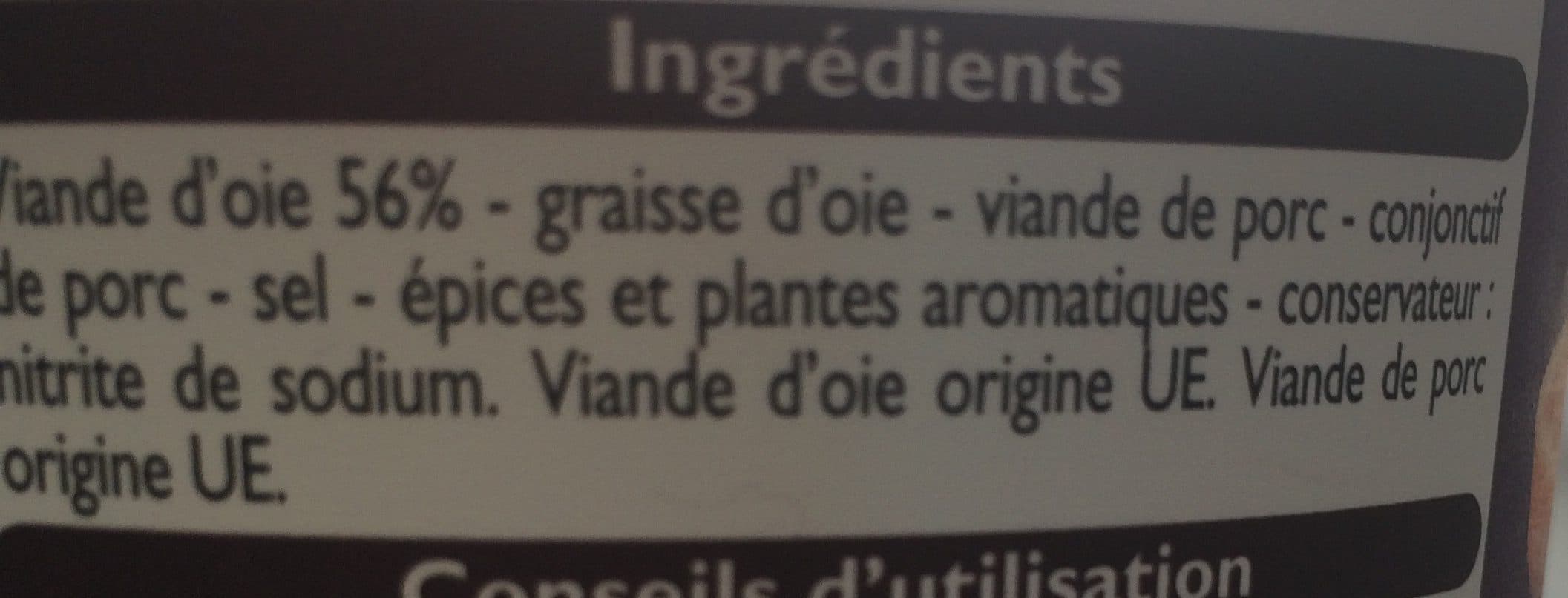 Leader Price Rillettes d'oie packshot