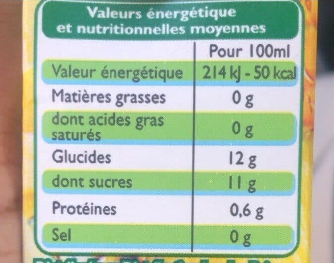 Leader Price Jus d’ananas packshot