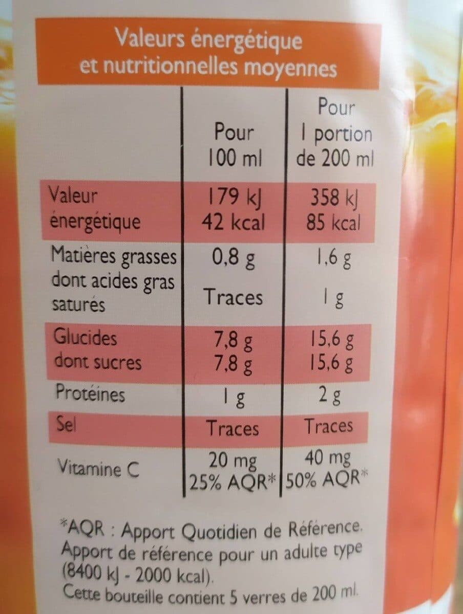 Leader Price Pur jus - Orange sans pulpe packshot