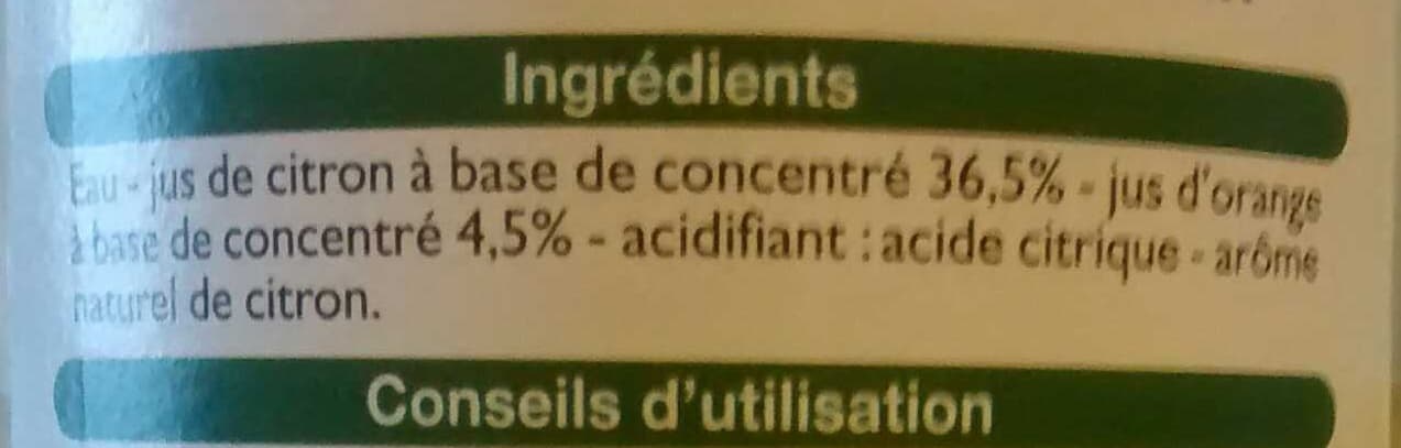 Leader Price Citron spécialité à diluer packshot