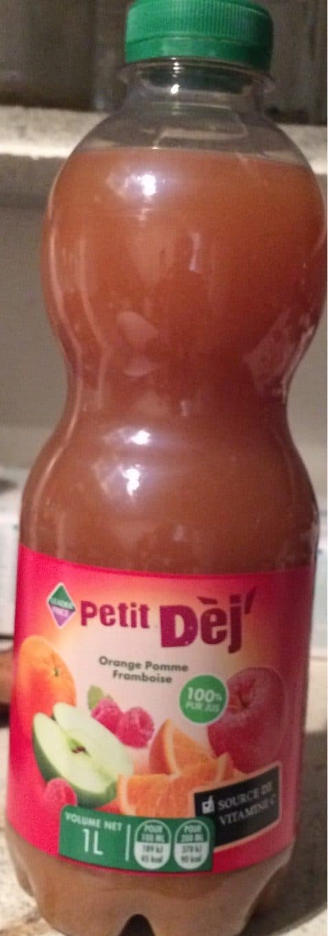 Leader Price Petit Dèj' - Orange, pomme, framboise packshot