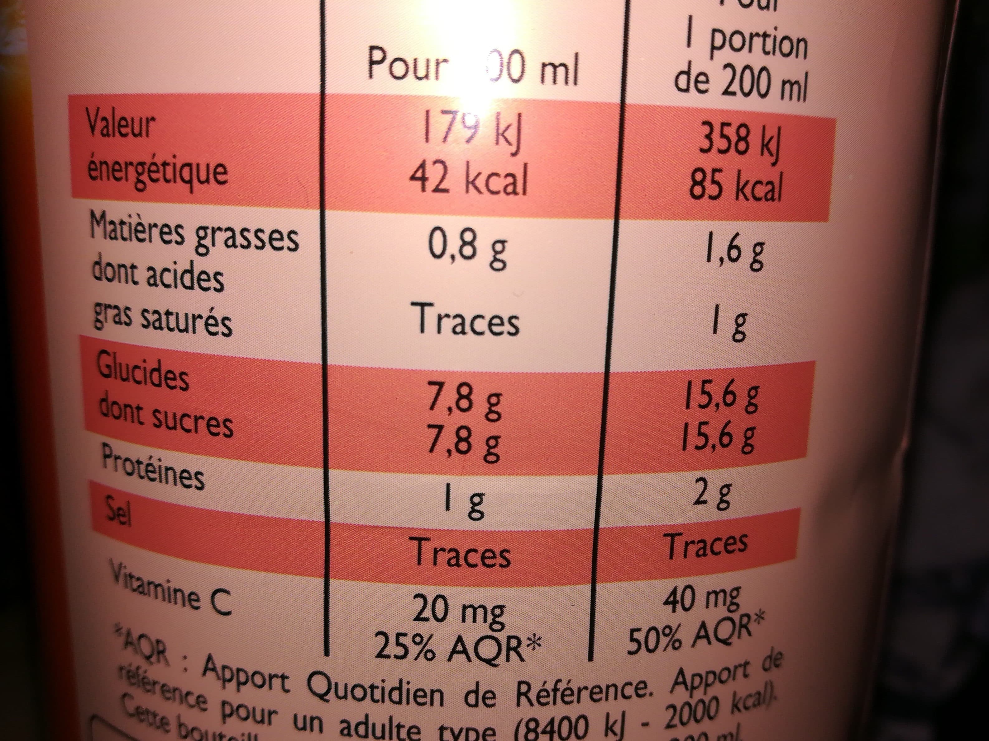 Leader Price Pur jus d'orange sans pulpe packshot