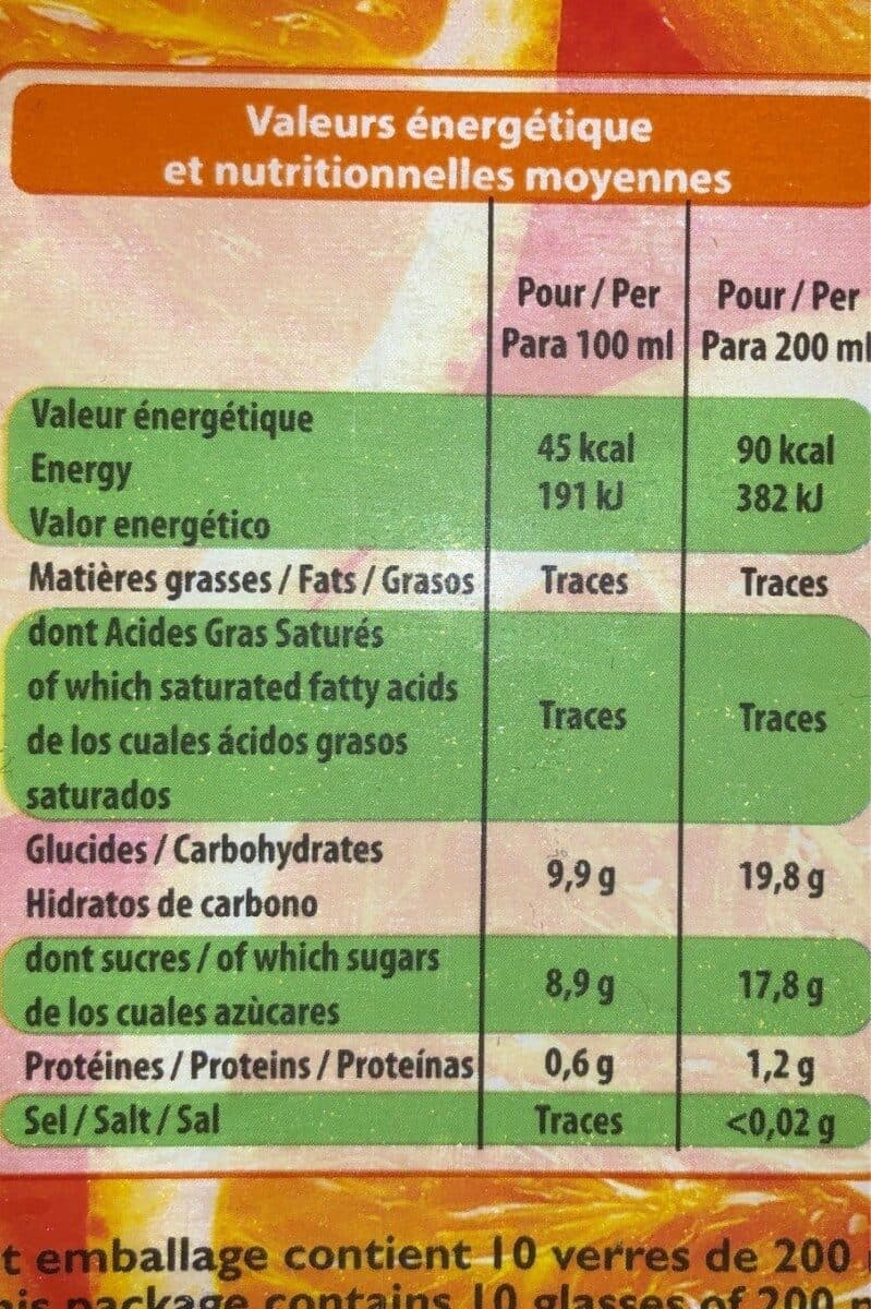 Leader Price Jus d'orange packshot