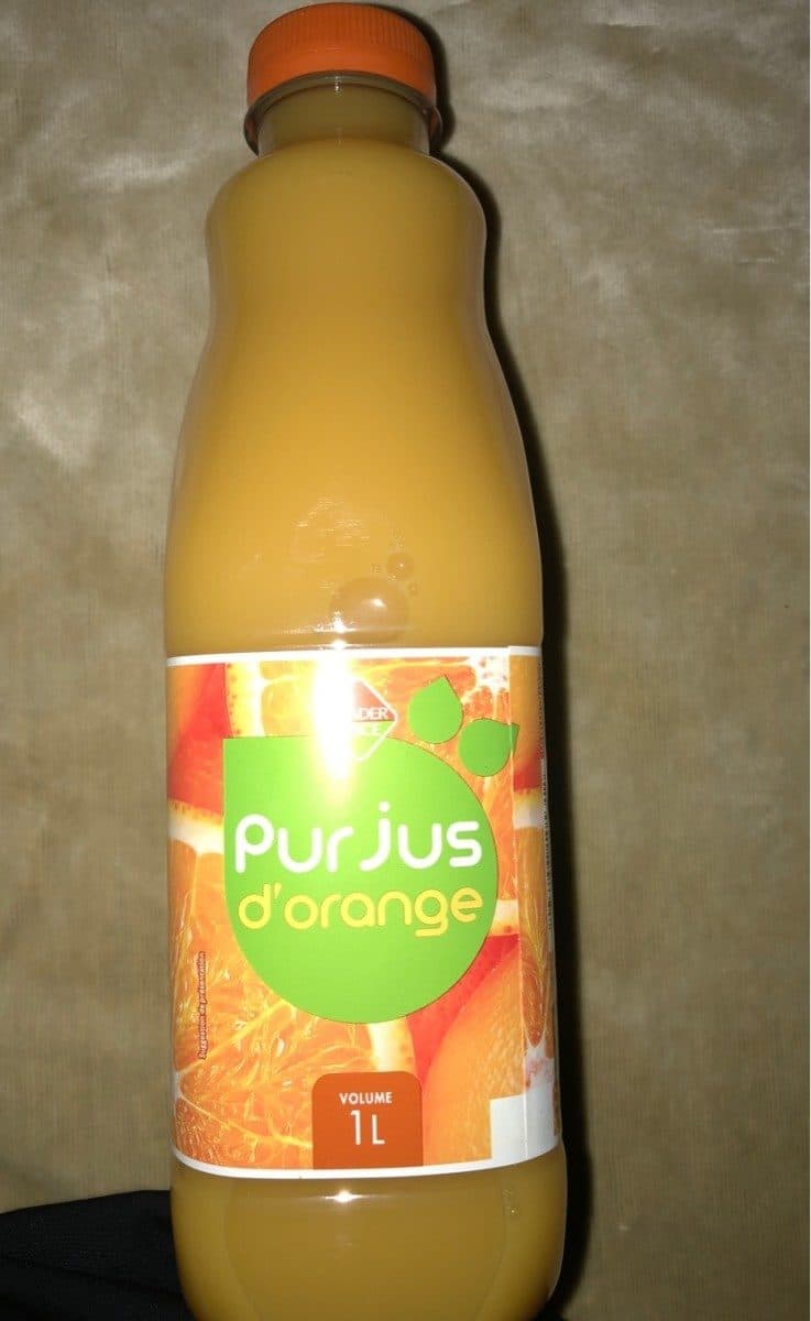 Leader Price Pur jus d'orange packshot