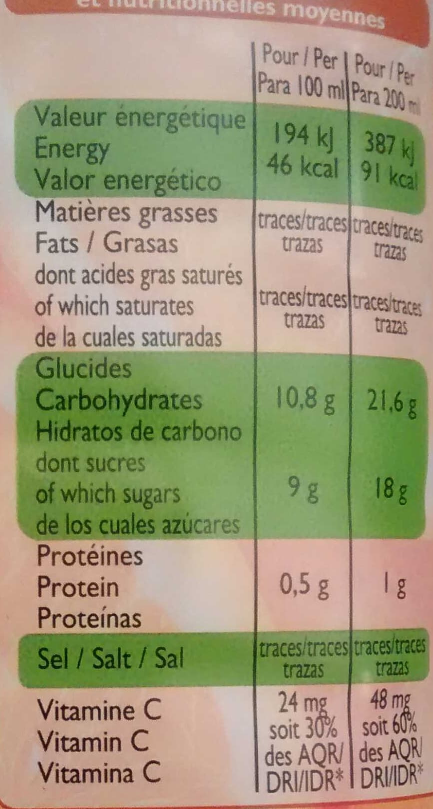 Leader Price Pur jus d'orange packshot